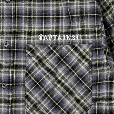 画像3: 【送料無料】CAPTAIN STREET CAPTAINST CHECK L/S シャツ GRAY キャプテンストリート