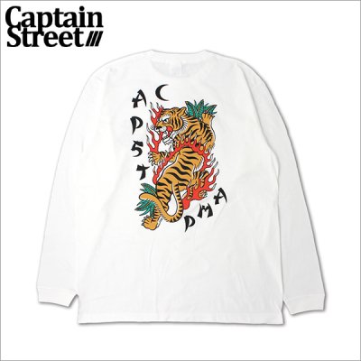 画像1: CAPTAIN STREET JST L/S Tシャツ WHITE キャプテンストリート