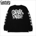 CAPTAIN STREET Tag L/S Tシャツ BLACK キャプテンストリート