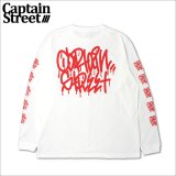 CAPTAIN STREET Tag L/S Tシャツ WHITE キャプテンストリート