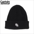 CAPTAIN STREET Classic CS ニットキャップ BLACK キャプテンストリート