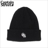 CAPTAIN STREET Classic CS ニットキャップ BLACK キャプテンストリート
