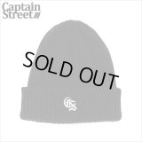 CAPTAIN STREET Classic CS ニットキャップ BLACK キャプテンストリート