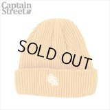 CAPTAIN STREET Classic CS ニットキャップ MUSTARD キャプテンストリート