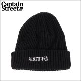 CAPTAIN STREET CSMFG ニットキャップ BLACK キャプテンストリート