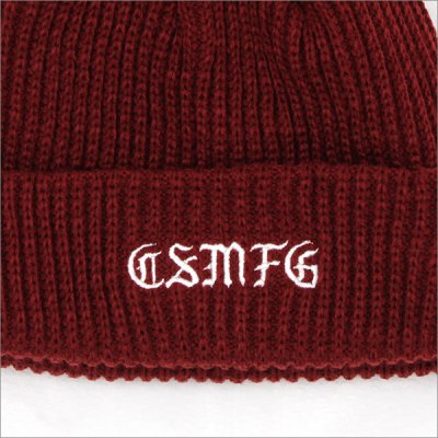 画像3: CAPTAIN STREET CSMFG ニットキャップ BURGUNDY キャプテンストリート