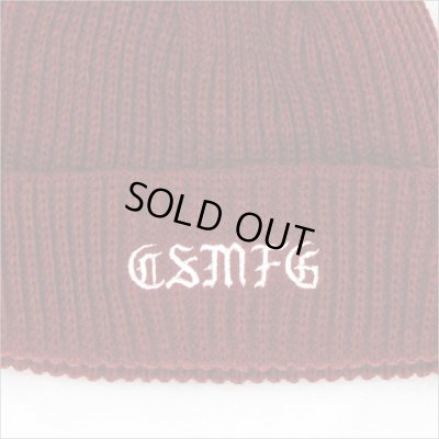 画像3: CAPTAIN STREET CSMFG ニットキャップ BURGUNDY キャプテンストリート