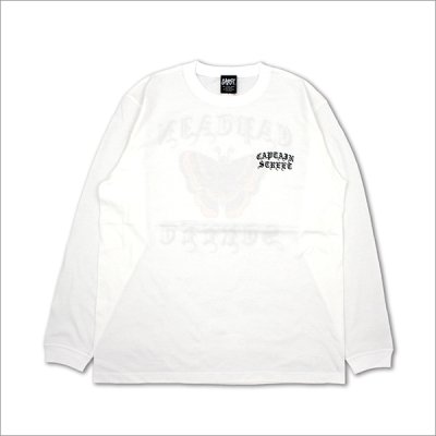 画像2: CAPTAIN STREET Butterfly L/S Tシャツ WHITE キャプテンストリート