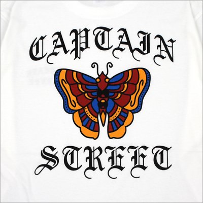 画像5: CAPTAIN STREET Butterfly L/S Tシャツ WHITE キャプテンストリート