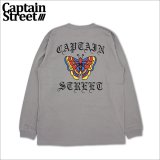 CAPTAIN STREET Butterfly L/S Tシャツ L.GRAY キャプテンストリート