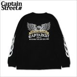 CAPTAIN STREET Eagle L/S Tシャツ BLACK キャプテンストリート