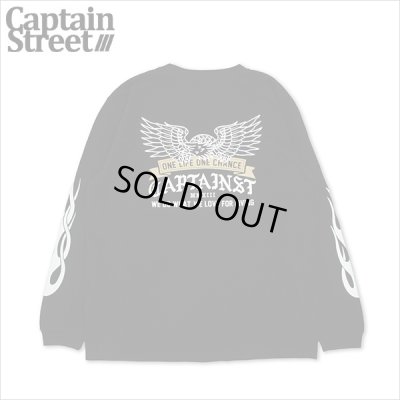 画像1: CAPTAIN STREET Eagle L/S Tシャツ BLACK キャプテンストリート