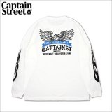 CAPTAIN STREET Eagle L/S Tシャツ WHITE キャプテンストリート