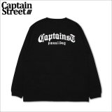 CAPTAIN STREET CRN Logo L/S Tシャツ BLACK キャプテンストリート