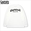 CAPTAIN STREET CRN Logo L/S Tシャツ WHITE キャプテンストリート