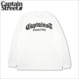 CAPTAIN STREET CRN Logo L/S Tシャツ WHITE キャプテンストリート