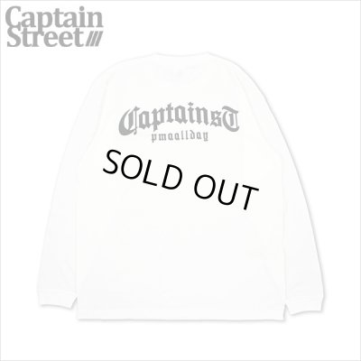 画像1: CAPTAIN STREET CRN Logo L/S Tシャツ WHITE キャプテンストリート