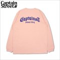 CAPTAIN STREET CRN Logo L/S Tシャツ PINK キャプテンストリート