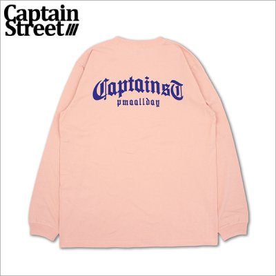 画像1: CAPTAIN STREET CRN Logo L/S Tシャツ PINK キャプテンストリート