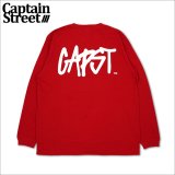 CAPTAIN STREET CAPST Logo L/S Tシャツ RED キャプテンストリート