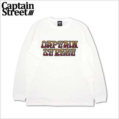 画像1: CAPTAIN STREET GD Logo L/S Tシャツ WHITE キャプテンストリート