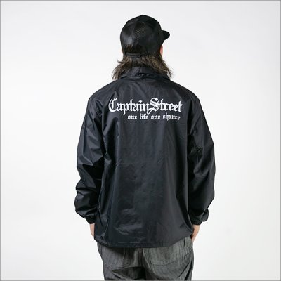画像3: 【送料無料】CAPTAIN STREET Old English コーチJKT BLACK キャプテンストリート