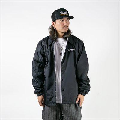画像4: 【送料無料】CAPTAIN STREET Old English コーチJKT BLACK キャプテンストリート