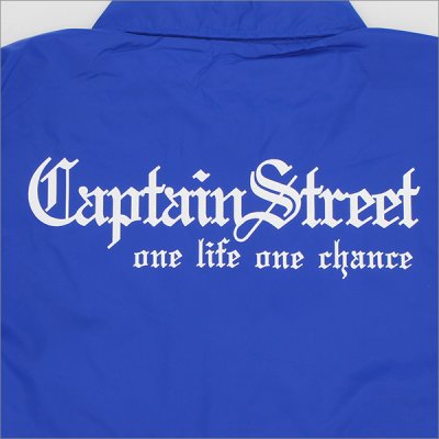 画像5: 【送料無料】CAPTAIN STREET Old English コーチJKT BLUE キャプテンストリート