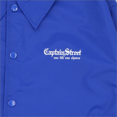 画像6: 【送料無料】CAPTAIN STREET Old English コーチJKT BLUE キャプテンストリート