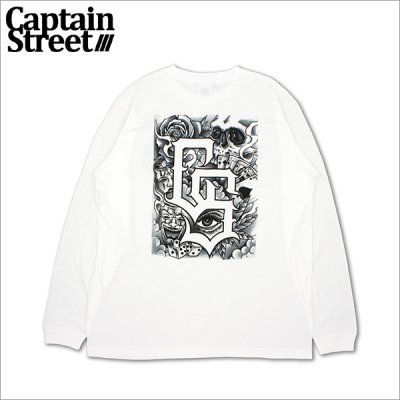 画像1: CAPTAIN STREET BaG L/S Tシャツ WHITE キャプテンストリート