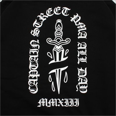 画像5: 【送料無料】CAPTAIN STREET Dagger P/Oパーカー BLACK キャプテンストリート