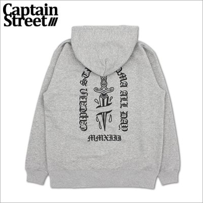 画像1: 【送料無料】CAPTAIN STREET Dagger P/Oパーカー GRAY キャプテンストリート