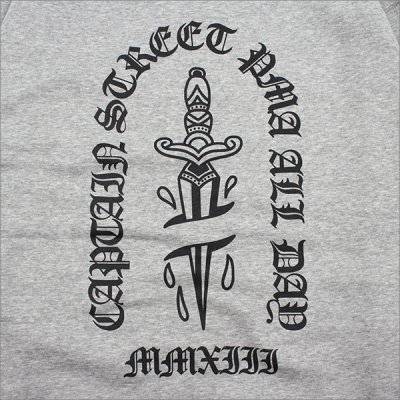 画像5: 【送料無料】CAPTAIN STREET Dagger P/Oパーカー GRAY キャプテンストリート