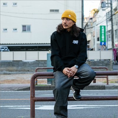画像3: 【送料無料】CAPTAIN STREET Circle P/Oパーカー BLACK キャプテンストリート