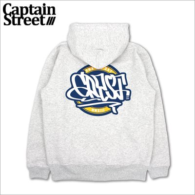 画像1: 【送料無料】CAPTAIN STREET Circle P/Oパーカー ASH キャプテンストリート