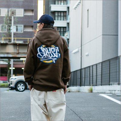 画像3: 【送料無料】CAPTAIN STREET Circle P/Oパーカー D.BROWN キャプテンストリート