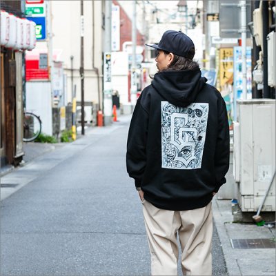 画像3: 【送料無料】CAPTAIN STREET BaG P/Oパーカー BLACK キャプテンストリート