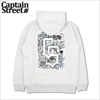 画像1: 【送料無料】CAPTAIN STREET BaG P/Oパーカー ASH キャプテンストリート