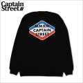 【送料無料】CAPTAIN STREET Rhombus クルーネックスウェット BLACK キャプテンストリート