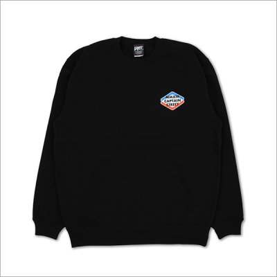 画像2: 【送料無料】CAPTAIN STREET Rhombus クルーネックスウェット BLACK キャプテンストリート