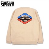 【送料無料】CAPTAIN STREET Rhombus クルーネックスウェット SAND キャプテンストリート