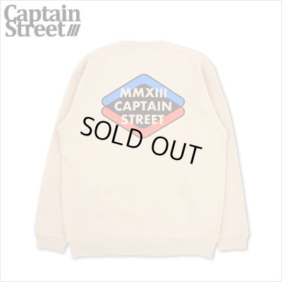 画像1: 【送料無料】CAPTAIN STREET Rhombus クルーネックスウェット SAND キャプテンストリート