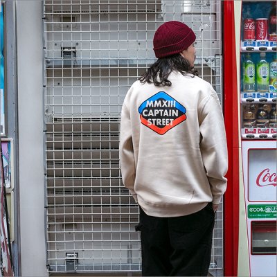 画像4: 【送料無料】CAPTAIN STREET Rhombus クルーネックスウェット SAND キャプテンストリート