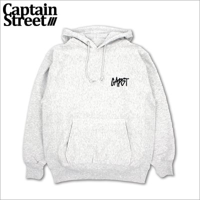 画像1: 【送料無料】CAPTAIN STREET CAPST Logo 刺繍P/Oパーカー ASH キャプテンストリート