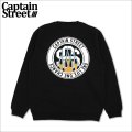 【送料無料】CAPTAIN STREET Flame eighty クルーネックスウェット BLACK キャプテンストリート