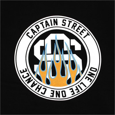 画像5: 【送料無料】CAPTAIN STREET Flame eighty クルーネックスウェット BLACK キャプテンストリート