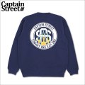 【送料無料】CAPTAIN STREET Flame eighty クルーネックスウェット INDIGO キャプテンストリート