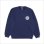 画像2: 【送料無料】CAPTAIN STREET Flame eighty クルーネックスウェット INDIGO キャプテンストリート (2)