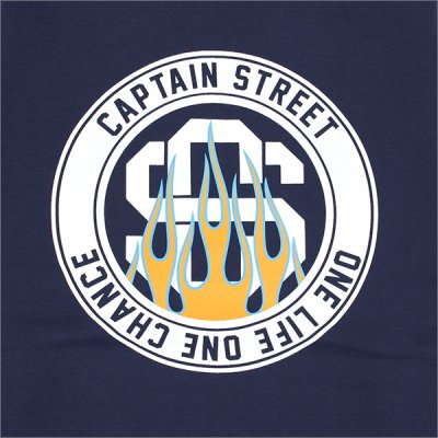 画像5: 【送料無料】CAPTAIN STREET Flame eighty クルーネックスウェット INDIGO キャプテンストリート