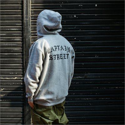 画像4: 【送料無料】CAPTAIN STREET FO ZIPパーカー GRAY キャプテンストリート